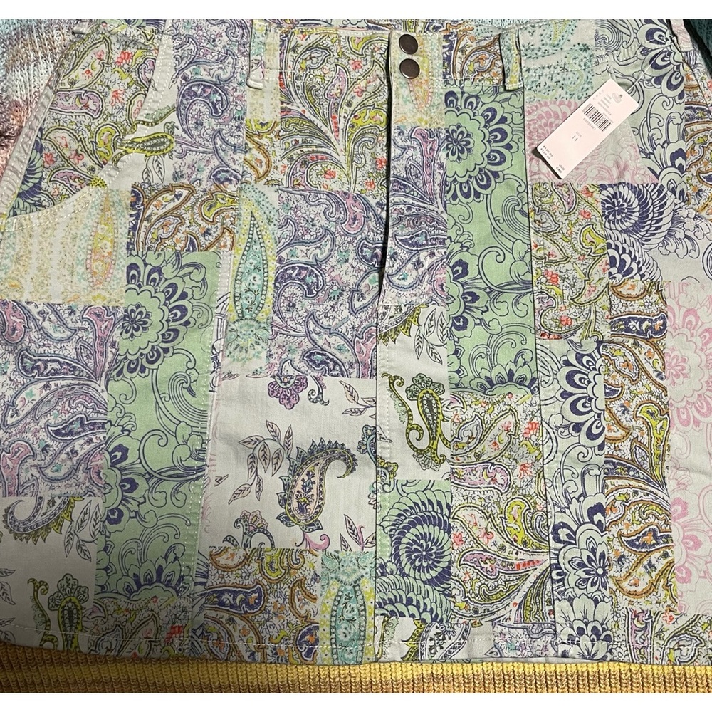 Anthropologie Pilcro Patchwork Denim Mini Skirt NWT - 14 - Picture 7 of 13